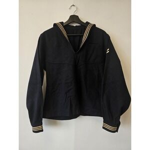 Vintage US‎ Navy Jumper Mens 38R Wool Sailor Pullover Uniform Military 70s
